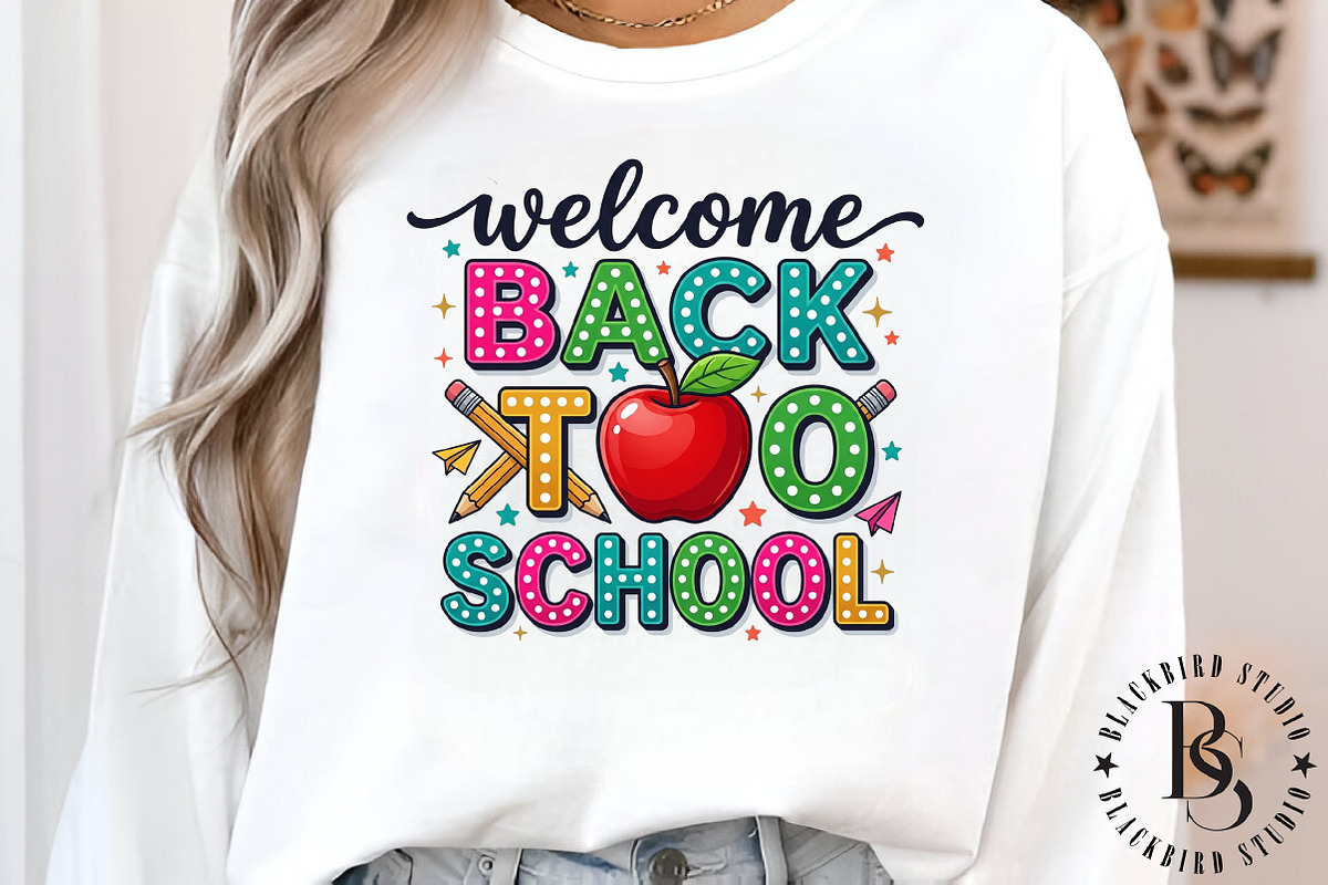 Retro Back to School PNG, an Education Illustration by Black Bird Studio (Photo 3 of 3)