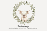 85 pastel farm animals clip art, an Animal Illustration by Poppy Lane Studio (Thumbnail 3 of 11)
