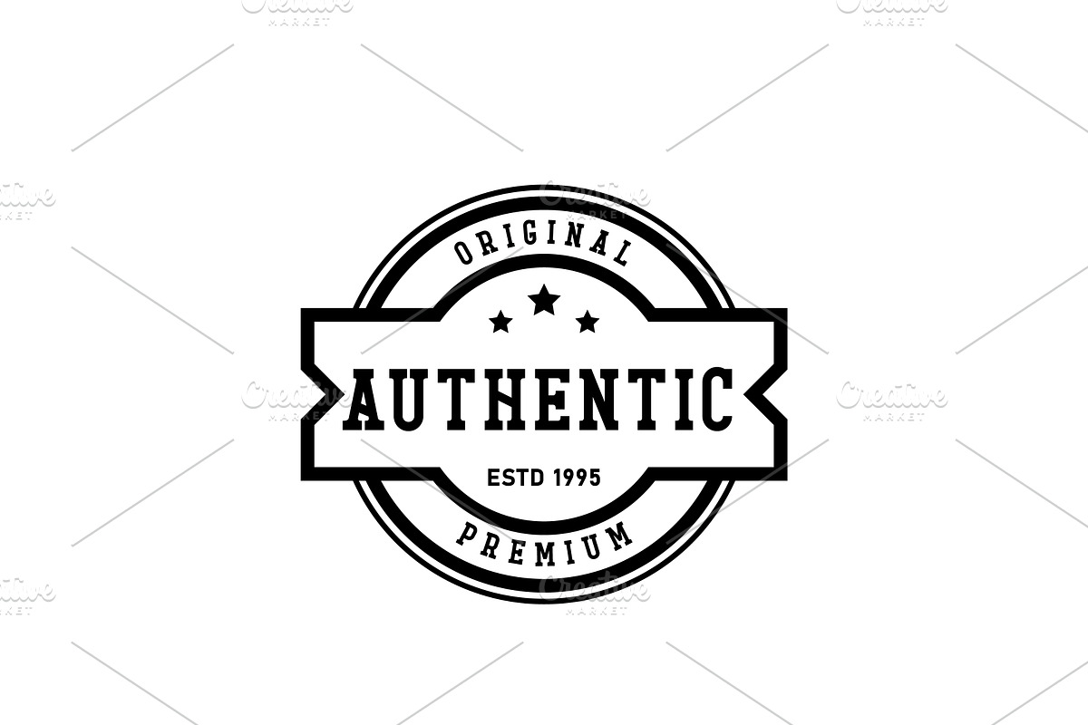 Classic Vintage Retro Label Badge, a Branding & Logo Template by AlvinStd