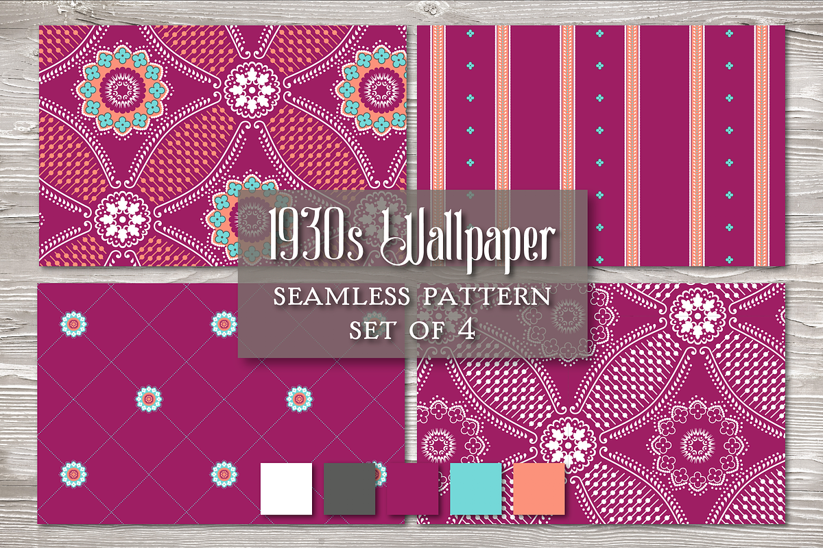Vintage Seamless Pattern Wine, a Pattern Graphic by Barbara's iCandy (Photo 1 of 6)