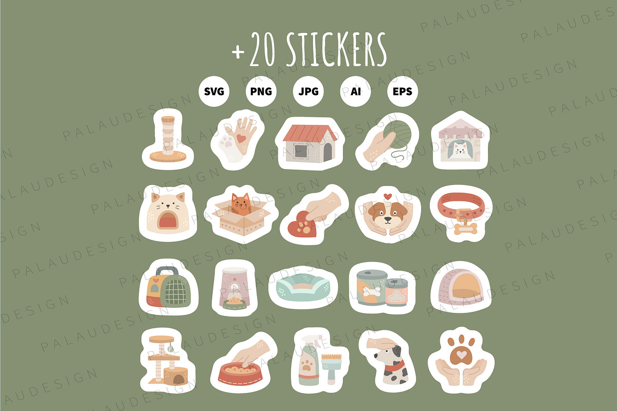 Pet Care Elements, an Animal Illustration by Palau (Photo 10 of 10)