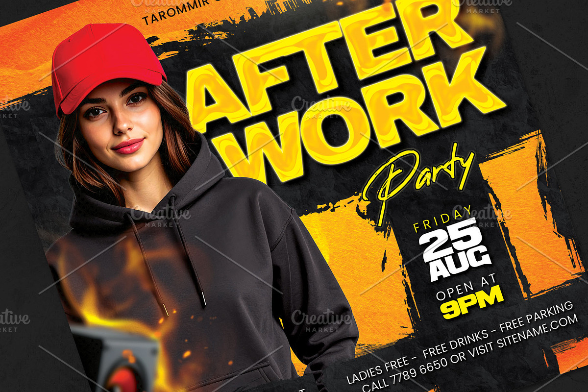 After Work Party Flyer, a Flyer Template by Tarommir (Photo 3 of 3)
