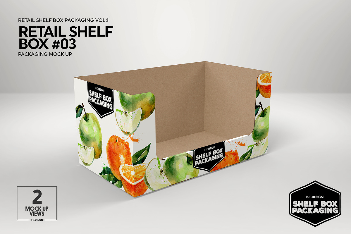 Retail Shelf Box Packaging Mockups1, a Packaging Mockup by INCDesign (Photo 9 of 32)