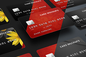 7 Credit Card Mock-Ups / Bank