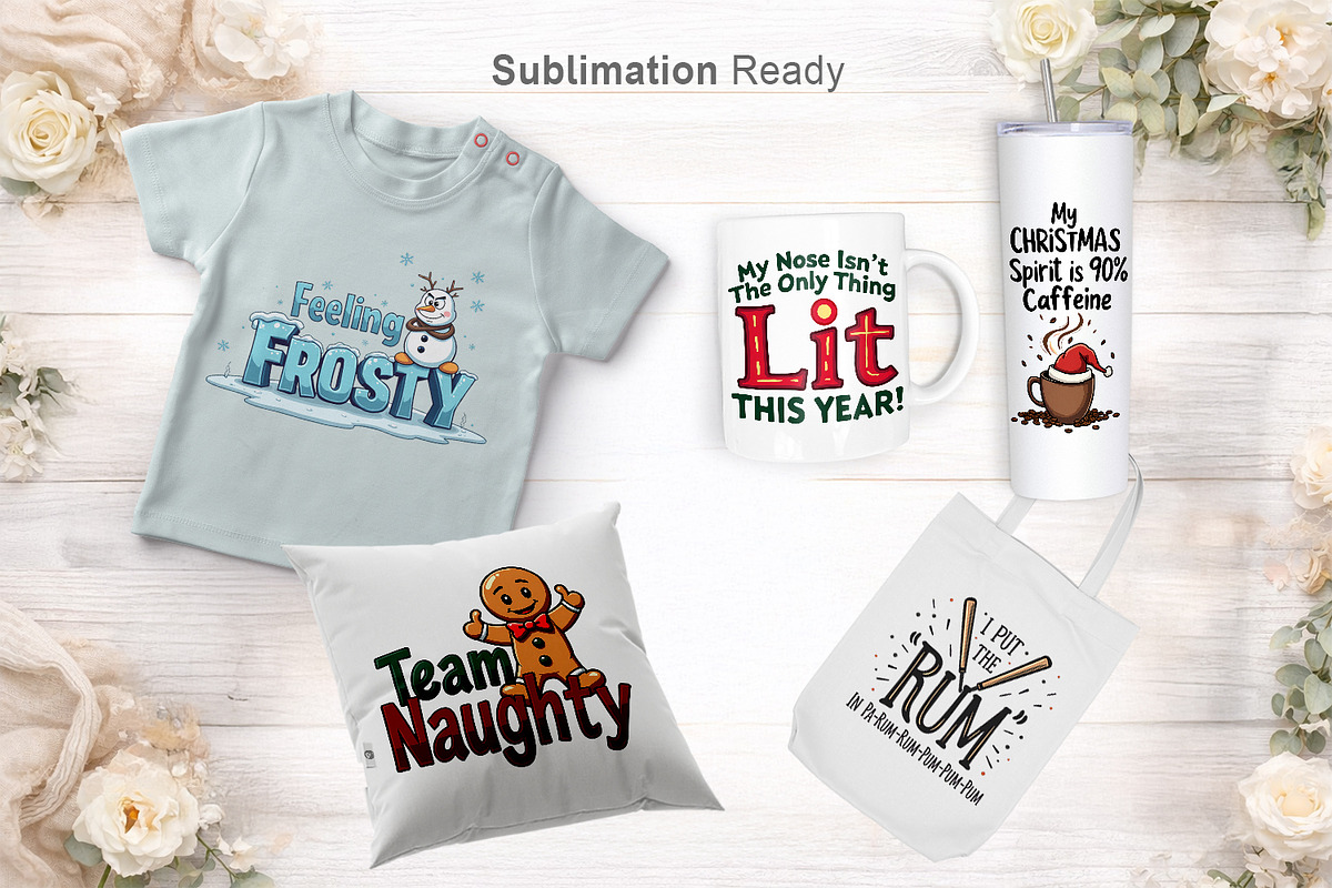 Grumpy Holiday Sassy Quote Clipart, an Illustration by Artnoy (Photo 7 of 8)