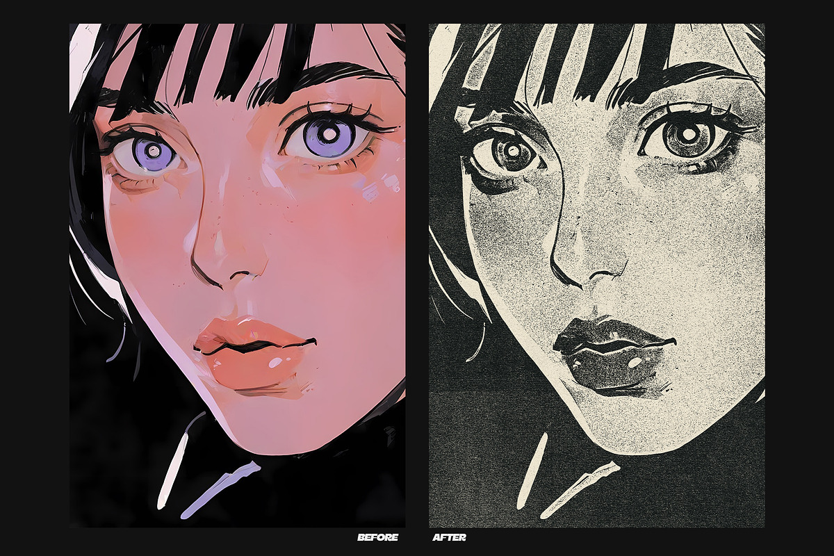Poster Bad Print Grunge Paper Effect, a Layer Style Add-On by smishura (Photo 2 of 7)