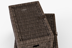 Wicker Basket 06 Walnut Brown