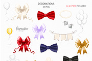 WEDDING DAY CLIPART, a Decorative Illustration by Serghei Caraulan (Thumbnail 6 of 8)