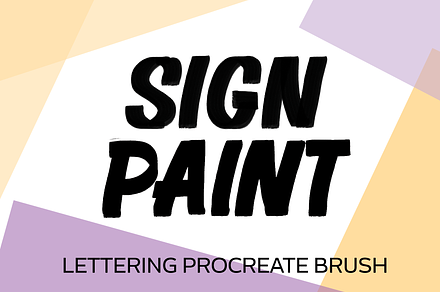 Sign Painter Procreate Brush