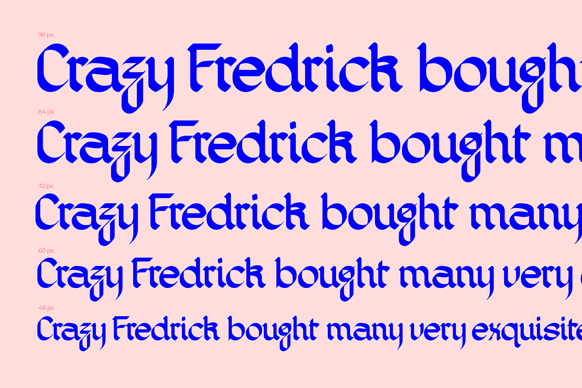 Byofine Gothic Display Typeface, a Blackletter Font by Designsation (Photo 9 of 10)