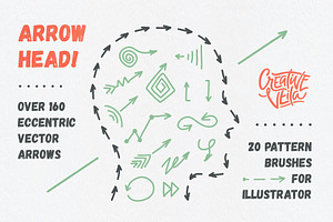 Arrow Head: Pattern Brushes & Vector