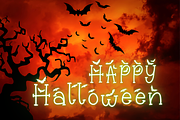 Batty Belfry Halloween Bats Font, a Serif Font by Dancing with Ink (Thumbnail 17 of 24)