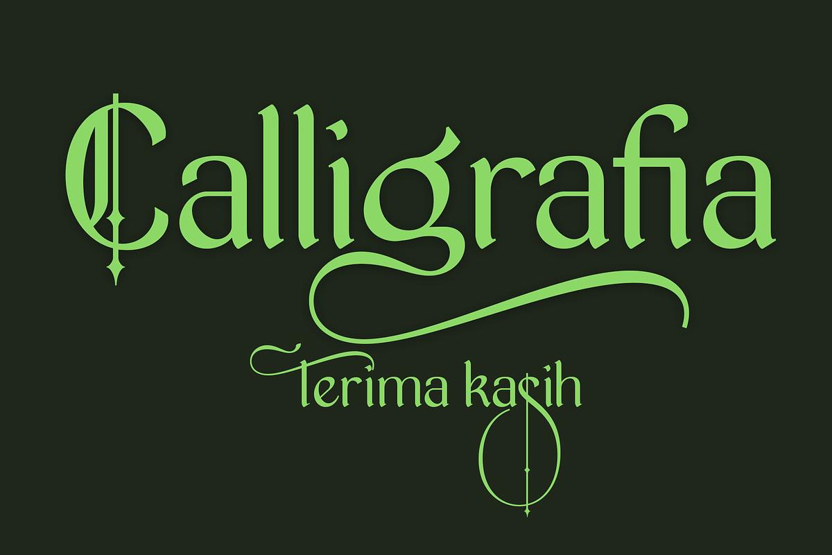 Calligrafia, a Blackletter Font by Teweka (Photo 10 of 10)