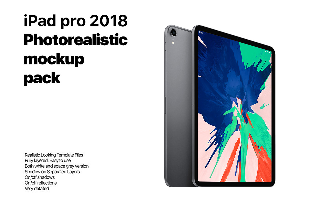 Apple iPad pro Mockup, an iPad Mockup by LINEARstudio (Photo 1 of 2)