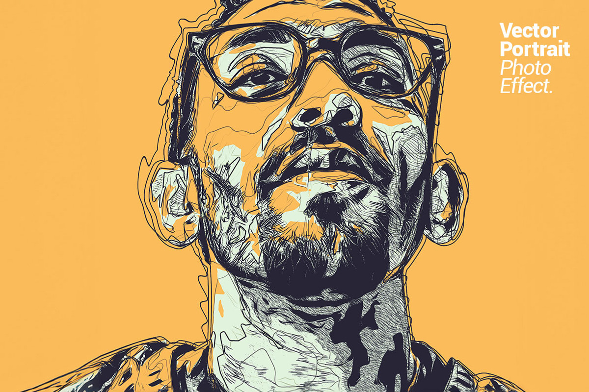 Vector Portrait Photo Effect, an Action Add-On by Amorjesu.com (Photo 10 of 28)