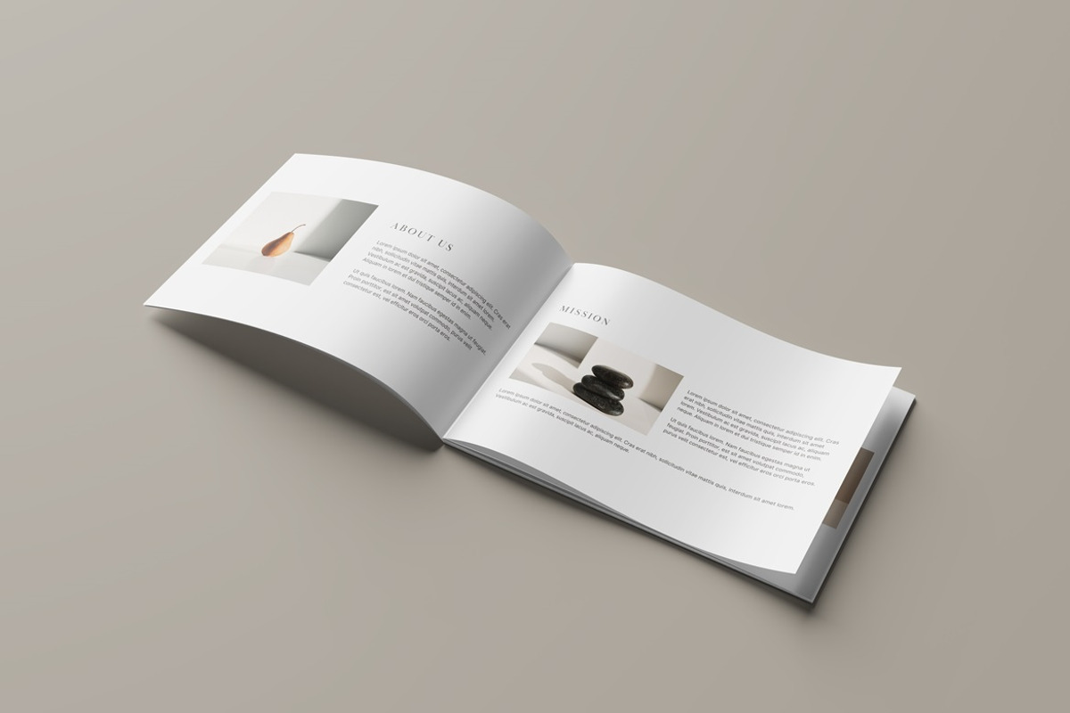 A4/A5 Landscape Brochure Mockup, a Books & Magazine Mockup by Momogi (Photo 2 of 11)