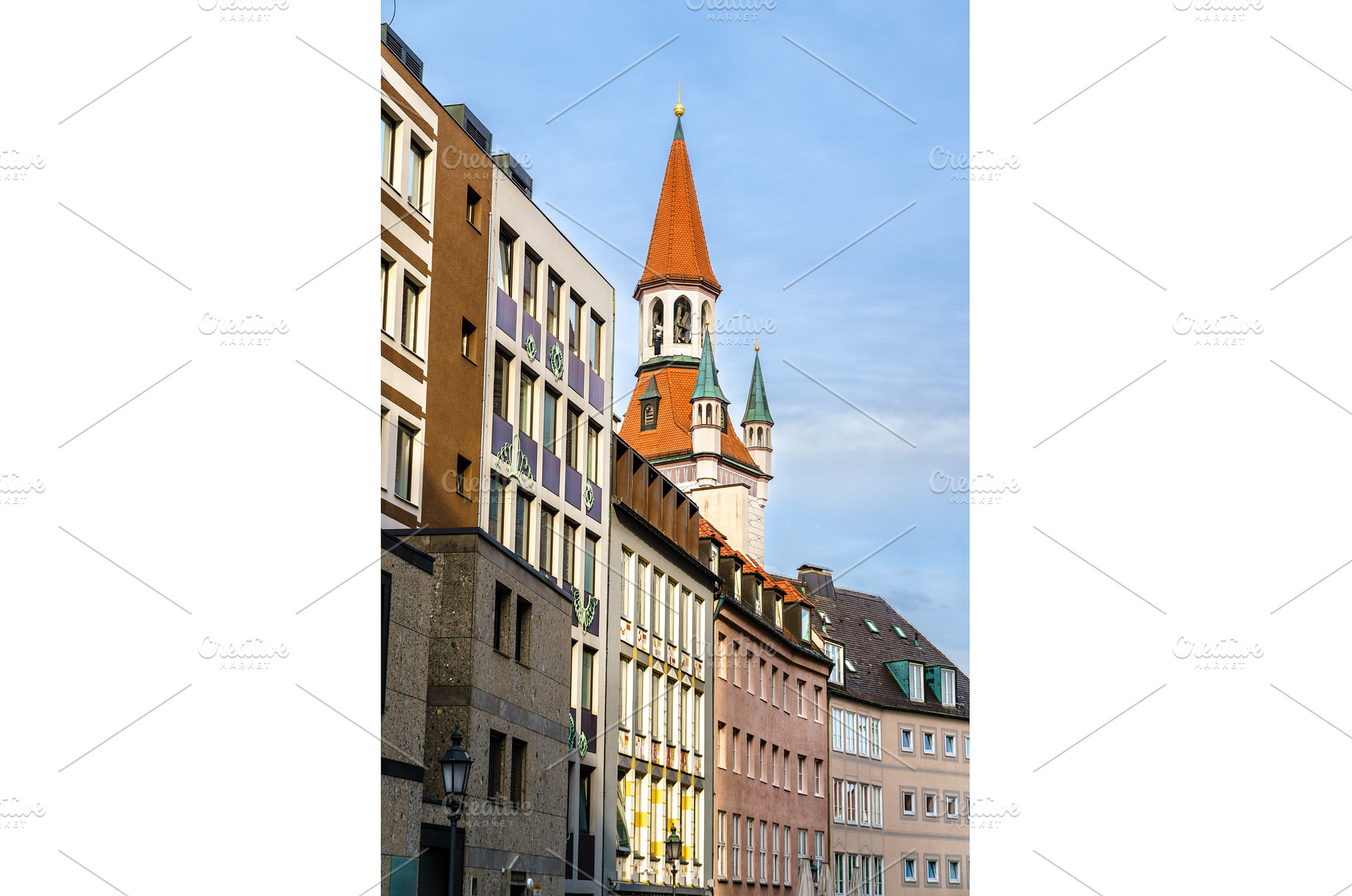 Architecture of Munich in Bavaria, an Architecture Photo by Leonid Andronov