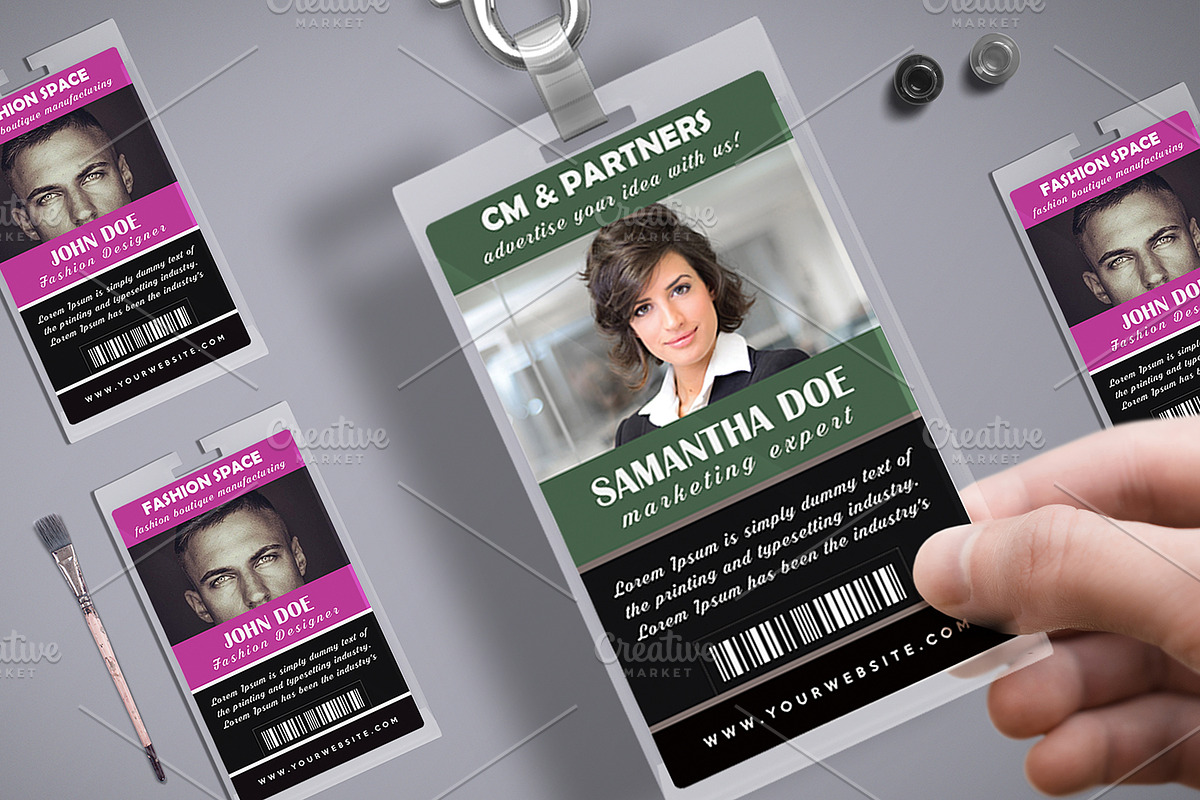 Simple Multipurpose ID Badge, a Card Template by Tzochko (Photo 3 of 5)