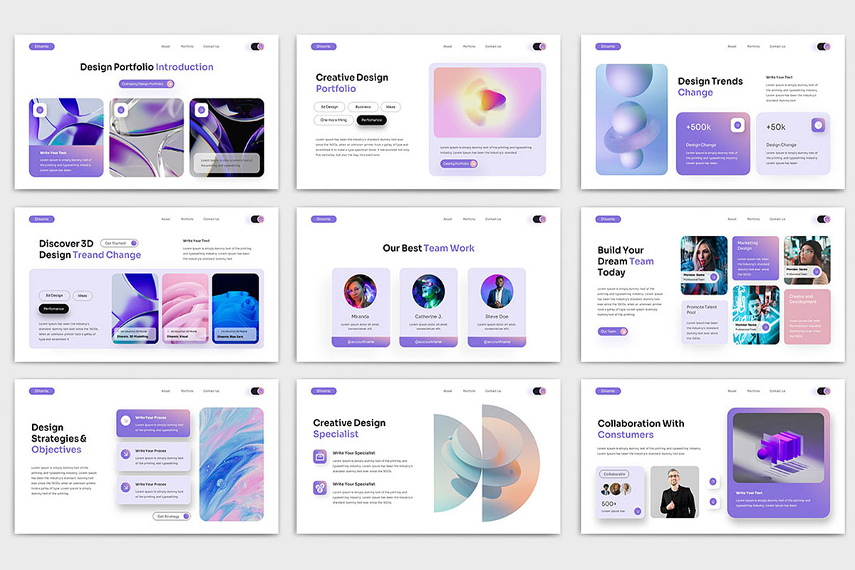 Dinamic Powerpoint-G Slide Template, a Presentation Template by TypeMakers (Photo 5 of 5)
