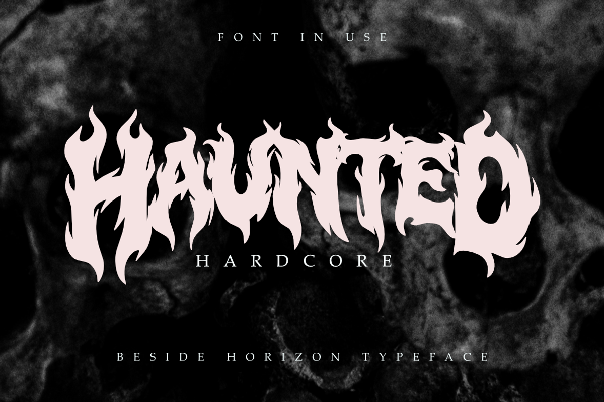 Beside Horizon | Natural Death Metal, a Symbol Font by Masyafi Studio (Photo 3 of 8)