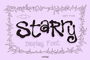 Starry - Dream Pop Display Ink, a Handwritten Font by riff.type (Thumbnail 1 of 10)