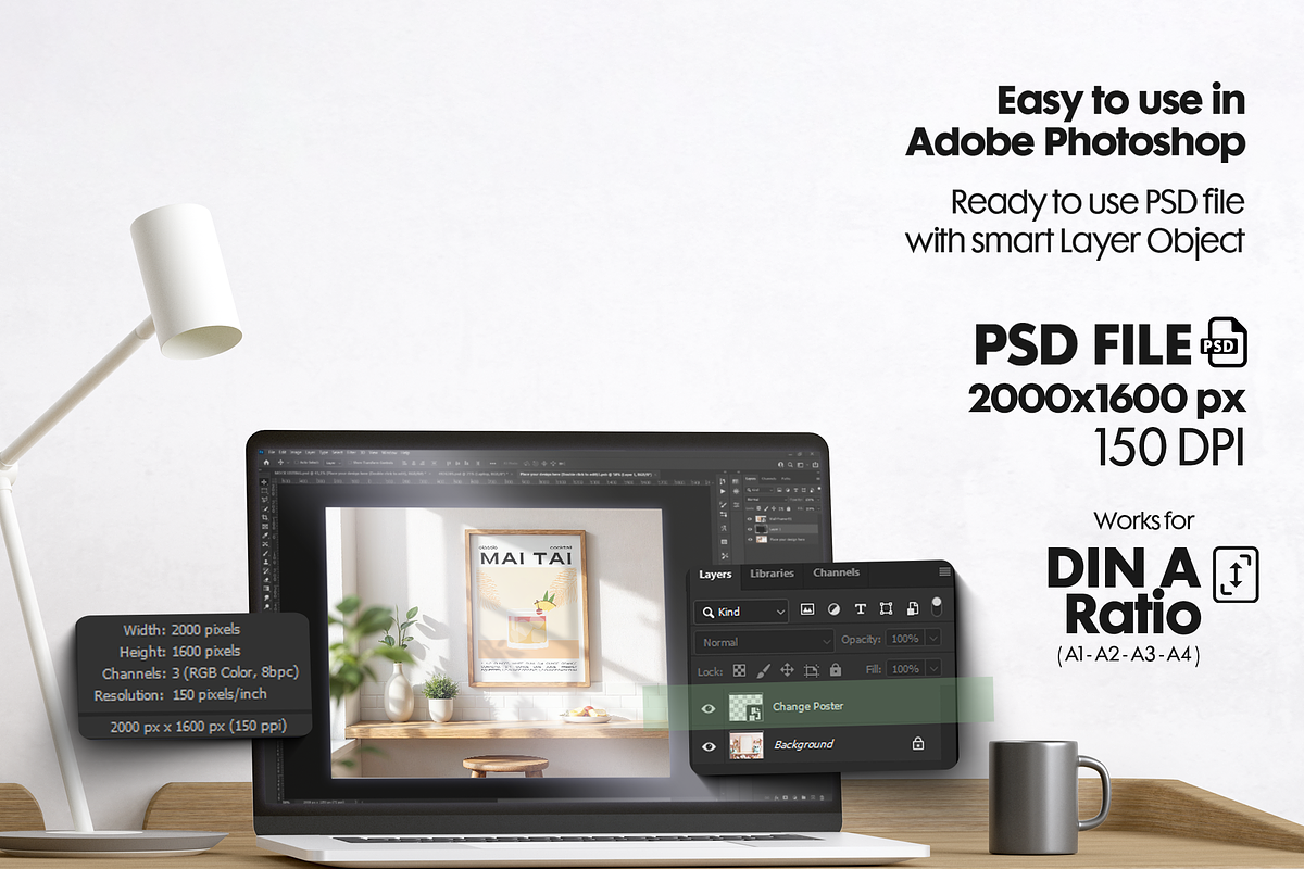 35 Kitchen Frames Mockup PSD Bundle, a Mockup by MockupShopi (Photo 2 of 9)