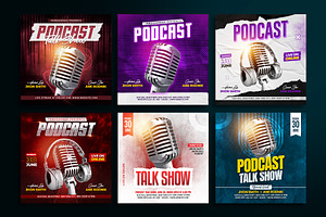 Podcast Talk Show Social Media Post