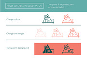 Cabin & Tent Icons, an Outline Icon by the cabin supply co (Thumbnail 3 of 4)