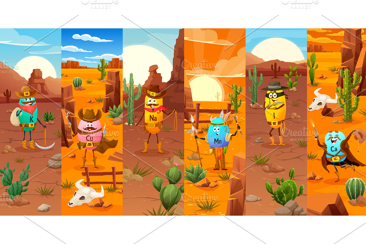 Cartoon vitamins characters, a Healthcare Illustration by Vector Tradition