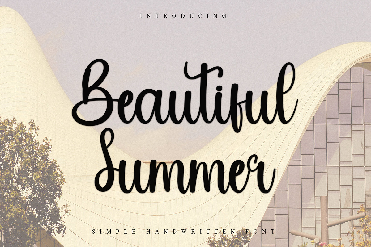 Beautiful Summer, a Handwritten Font by InermediaSTUDIO (Photo 1 of 7)