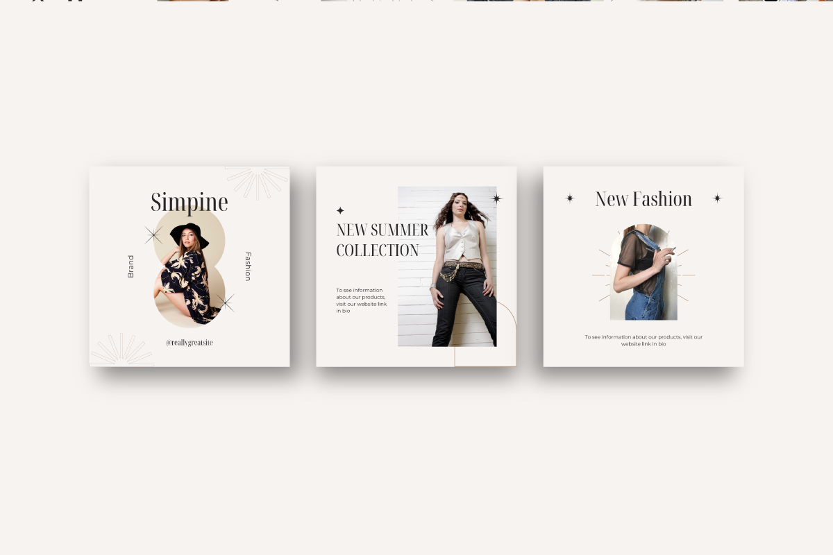 Simpine Fashion - Canva Instagram, a Social Media Template by Inkofert (Photo 3 of 11)