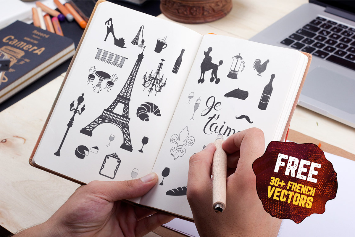 Eiffell Brush Script Font + Extras, a Script Font by Design Panoply (Photo 9 of 11)