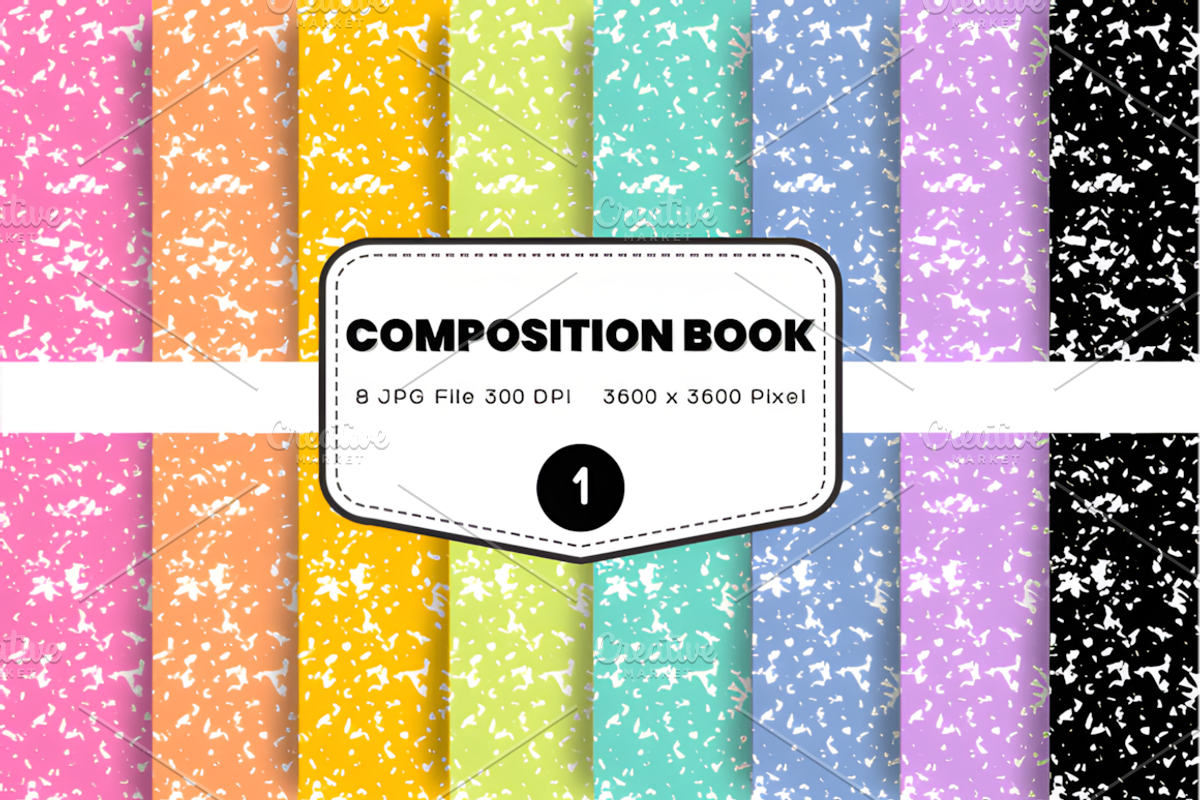 Composition Notebook Background, a Background Graphic by Daisy Doodle