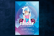 Friday Night Party, a Flyer Template by doghead (Thumbnail 3 of 4)
