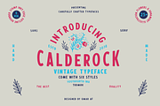 Calderock Typeface + Extras, a Sans Serif Font by Martype (Thumbnail 1 of 9)