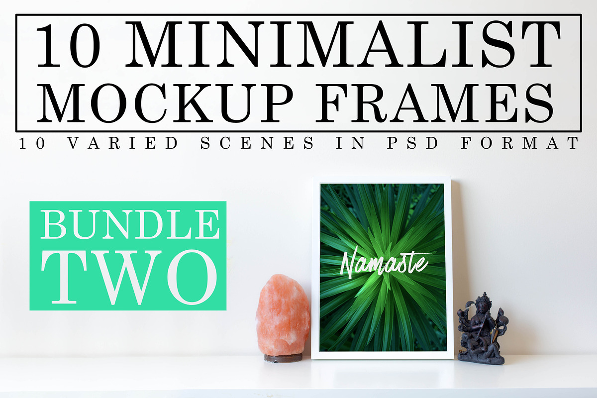 10 Minimalist White Mockup Frames, a Packaging Mockup by F R A M E D // SUPPLY CO. (Photo 1 of 11)