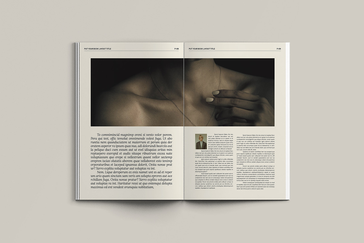 A4 Book Design Template | CANVA, a Brochure Template by evgenystudio (Photo 4 of 5)