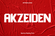 Akzeiden - Sports Display Font, a Sans Serif Font by Luna Shop (Thumbnail 1 of 4)