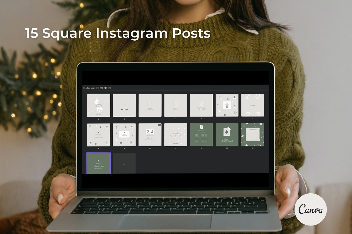 Christmas Instagram Template - Canva, a Social Media Template by Godbout Studio (Photo 3 of 6)
