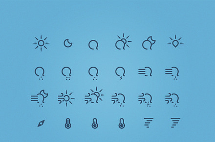 175 Weather Icons | "Just Rain"