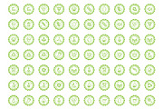 Eco, bio and quality green stamps, an Outline Icon by RevolutionizZed (Thumbnail 9 of 11)
