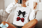Gothic Skull Cherries Black Bow PNG, a Seasonal Illustration by Daily.Designs (Thumbnail 4 of 5)