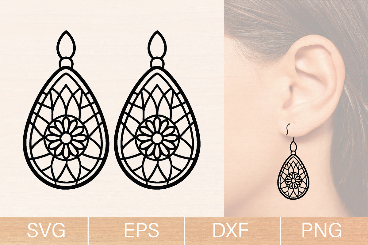Easter Earrings Laser Cut SVG Bundle, an Object Graphic by jannatulpakhi (Photo 4 of 10)