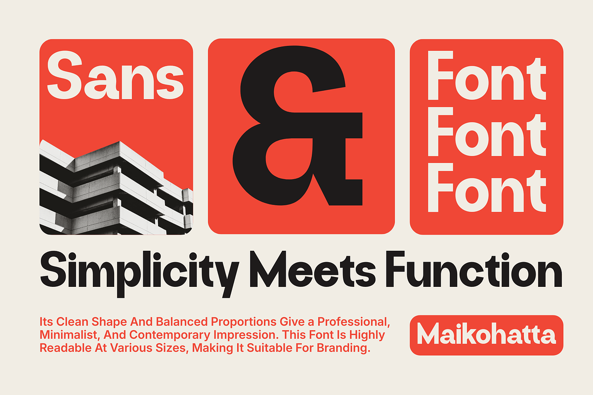 Mailna – Bold Modern Sans Serif, a Sans Serif Font by MaikoHatta (Photo 3 of 8)