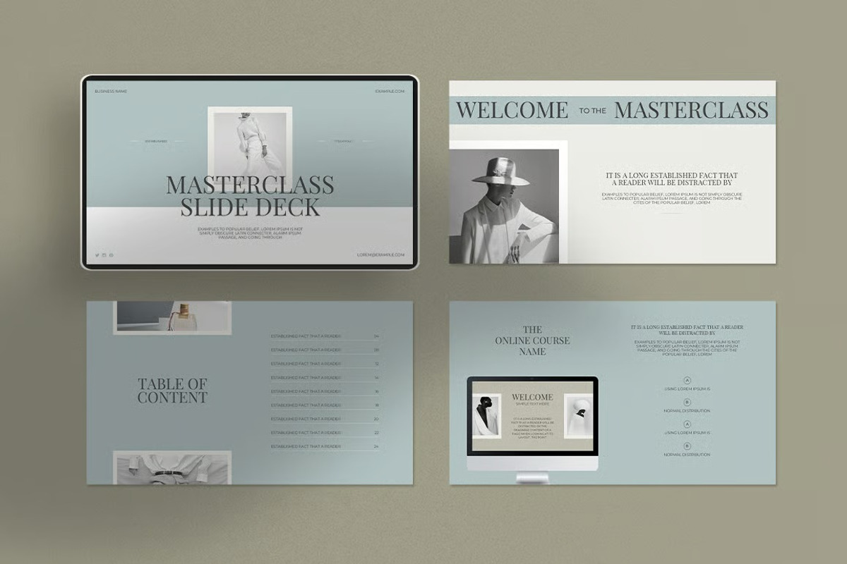 Masterclass Slide Deck Presentation, a Presentation Template by Fit-tee (Photo 3 of 8)