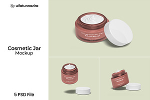 Cosmetic Jar Mockup, a Packaging Mockup by ulfatunnazira