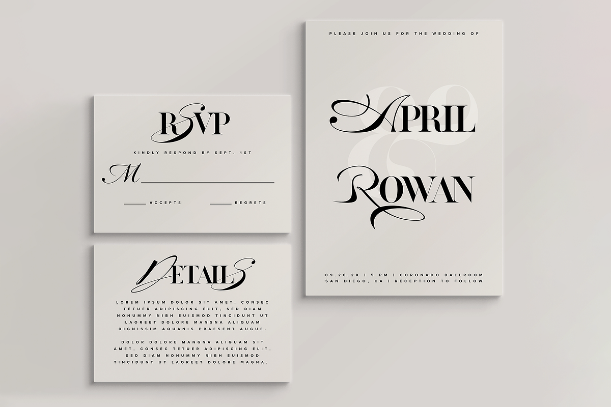 ZP APRIL - Luxury Hybrid Font, a Script Font by Zebra Press (Photo 7 of 13)