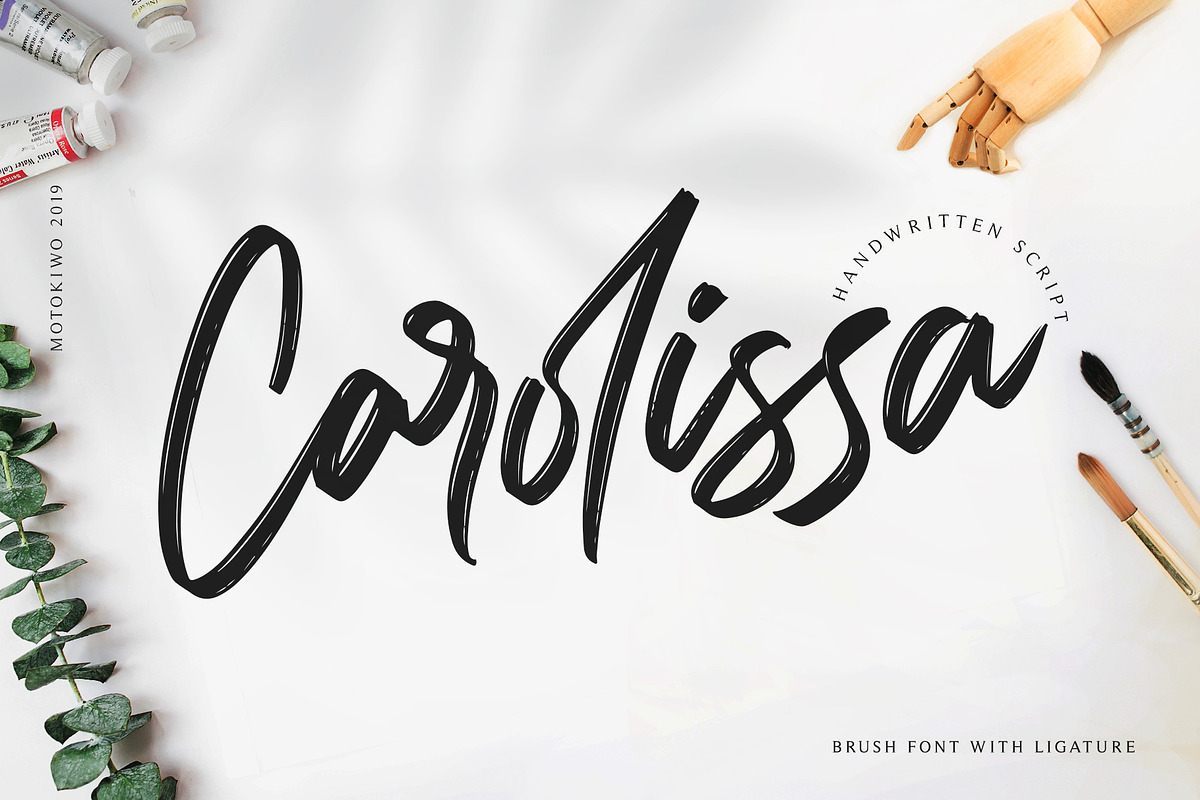 Carolissa, Handwritten Brush Script