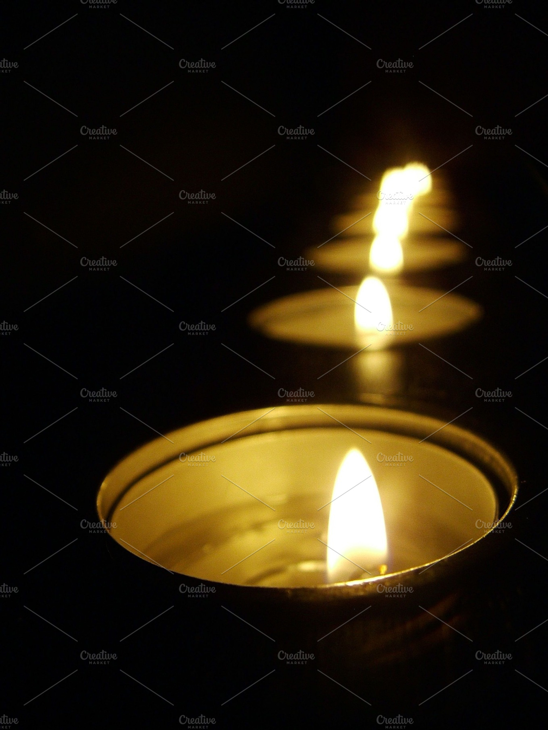 Candles stock photo containing candles and dark