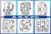Simple Art Bold & Easy coloring Book, a Decorative Illustration by Coco Bloom (Thumbnail 3 of 4)